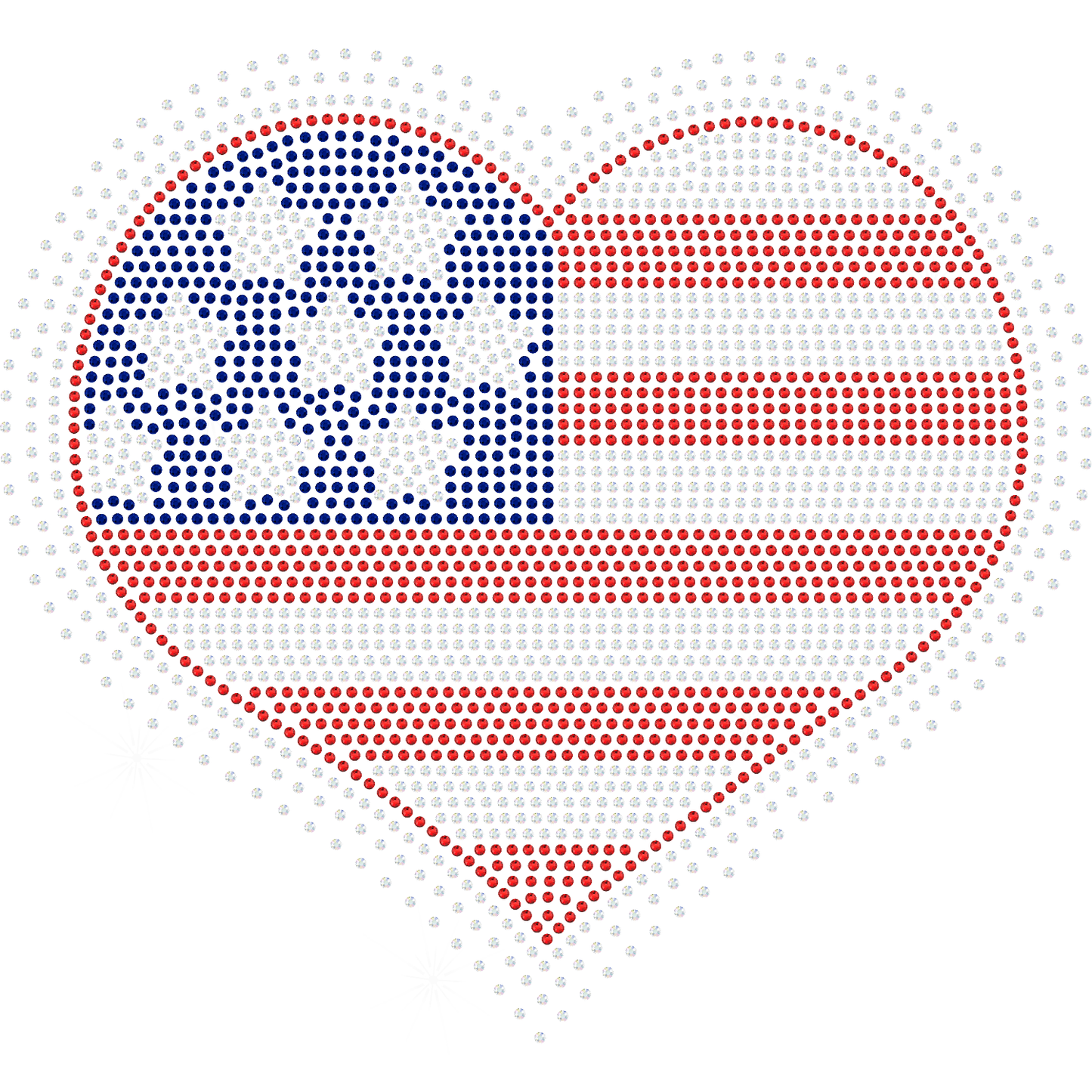 Flag heart - YOUTH sizes available!