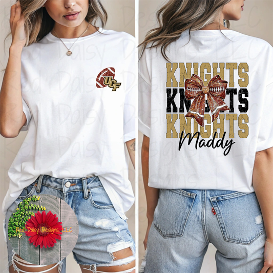 Coquette bow Knights shirt