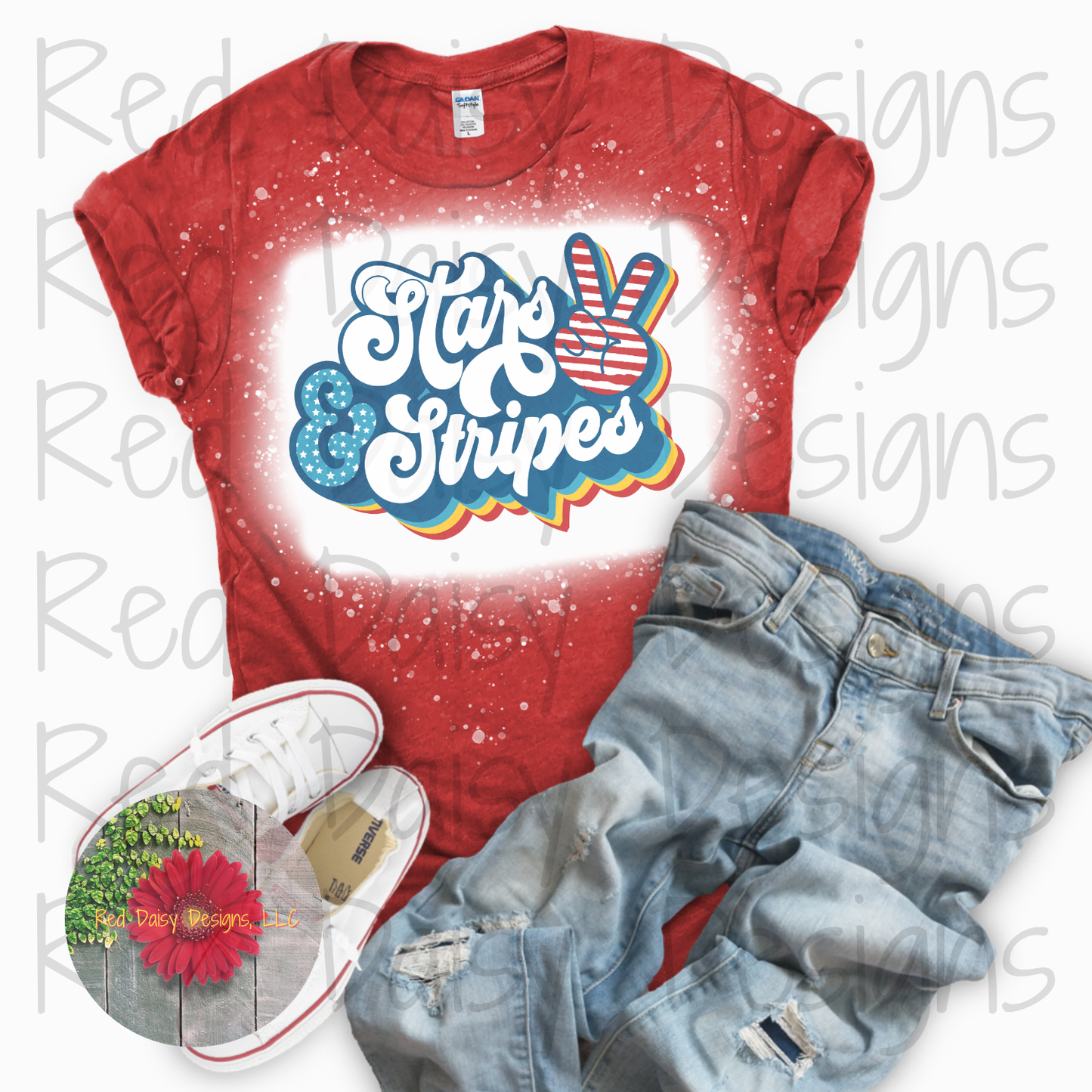 YOUTH SIZE STARS & STRIPES t-shirt
