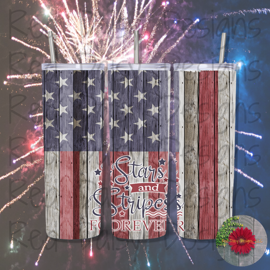 STAR AND STRIPES FOREVER 20oz tumbler