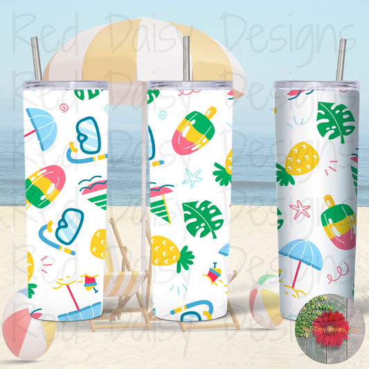 Summer print 20oz tumbler