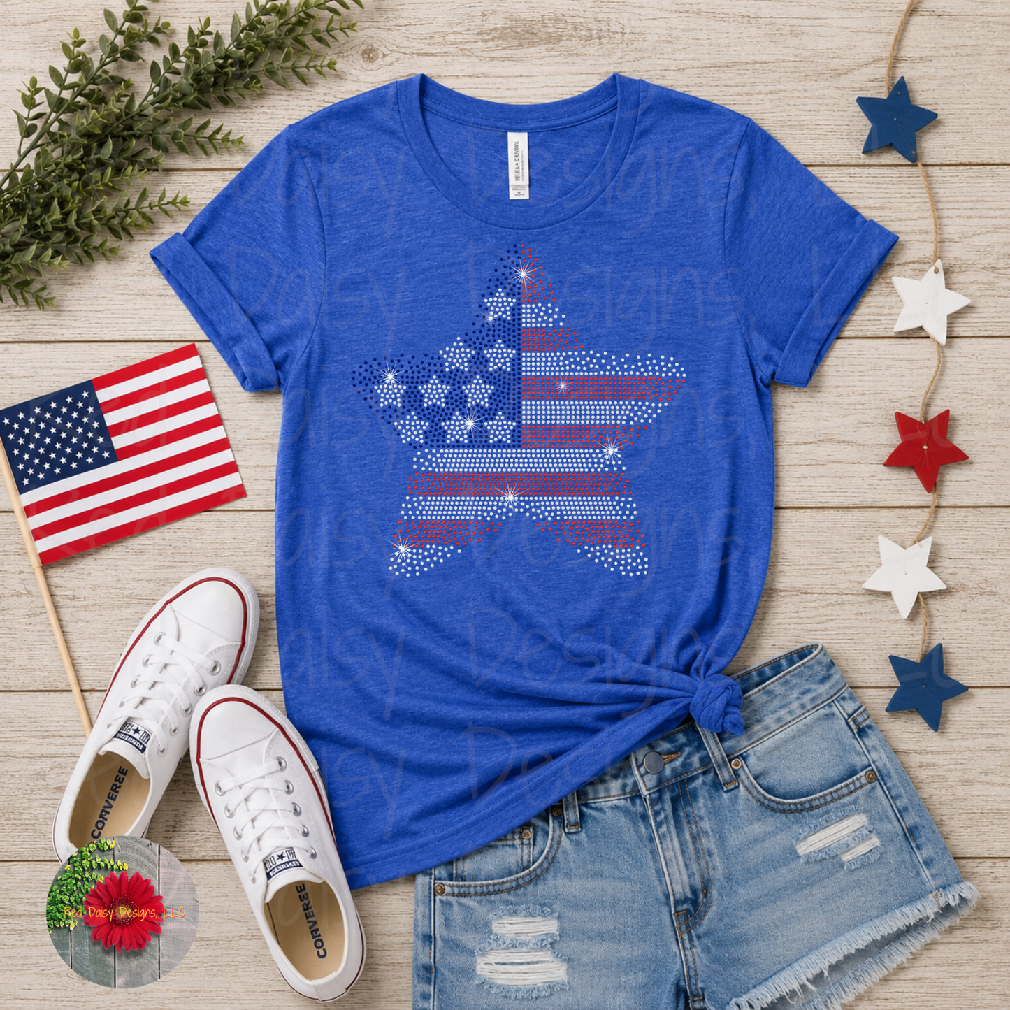 Flag star - YOUTH sizes available!