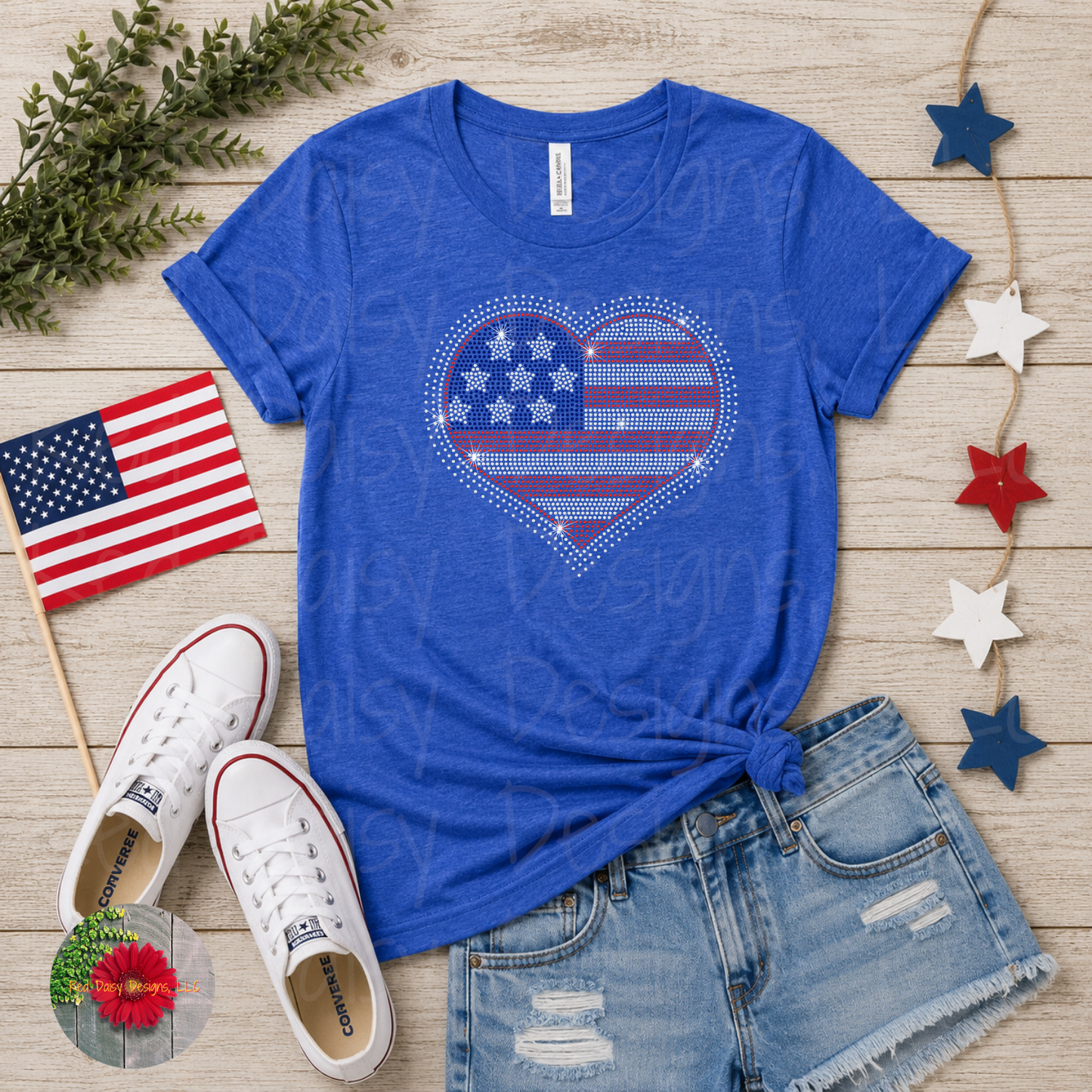Flag heart - YOUTH sizes available!