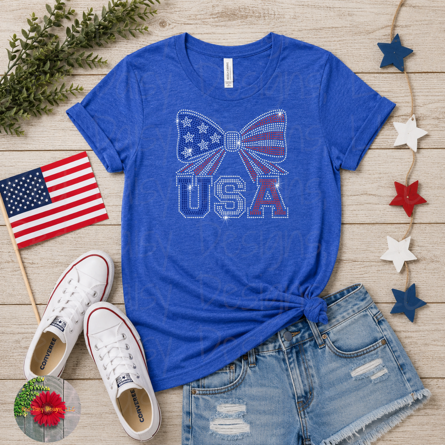 USA with bow - YOUTH sizes available!