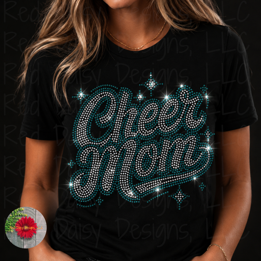 Cheer Mom Rhinestone Design