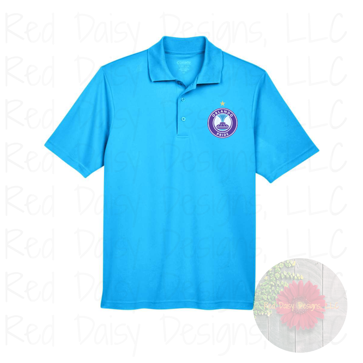 Orlando Pride Dry Fit Performance Polo Shirt