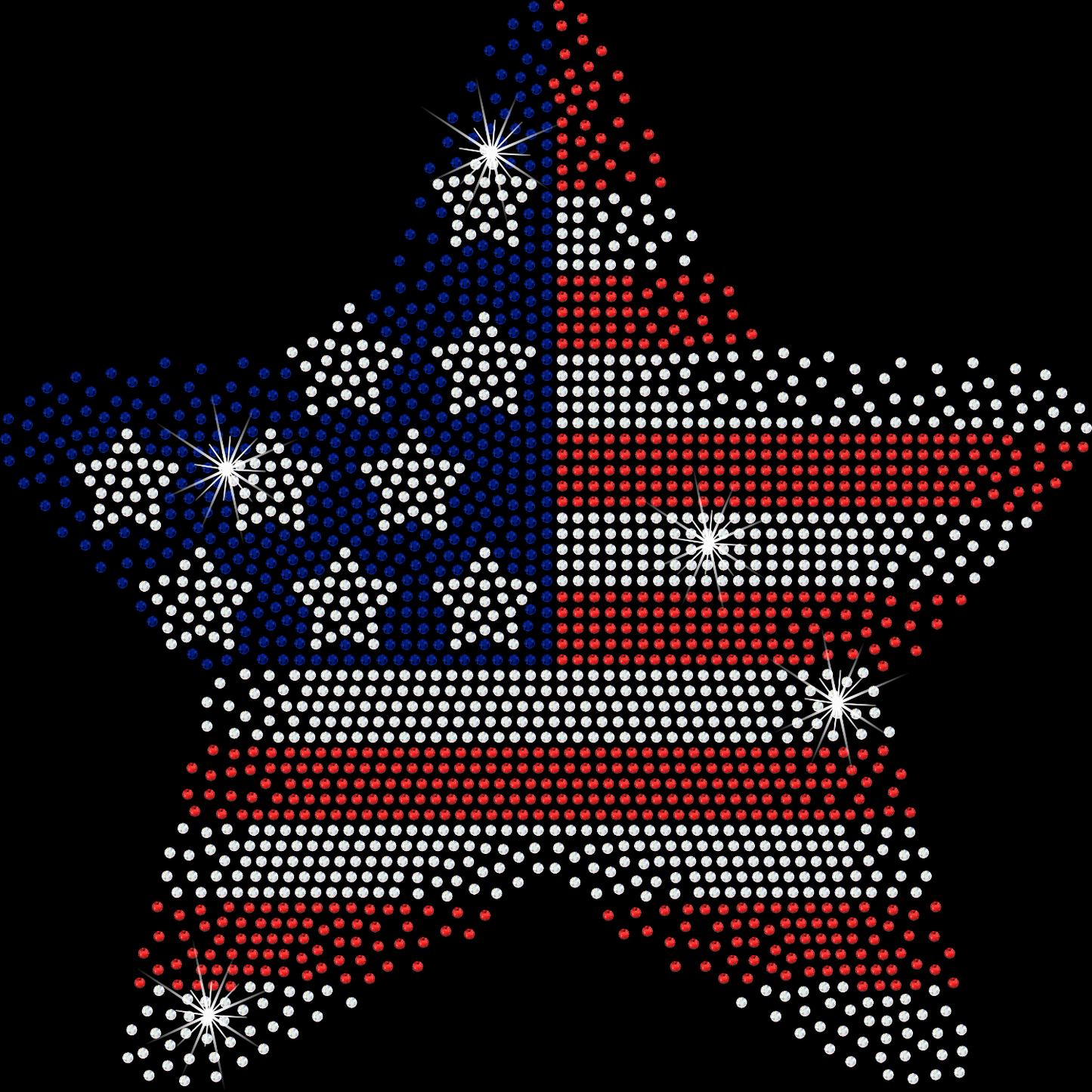 Flag star - YOUTH sizes available!