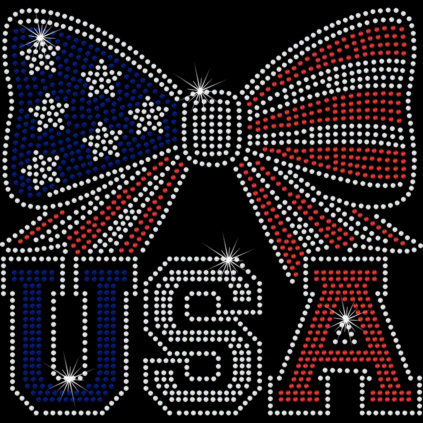USA with bow - YOUTH sizes available!