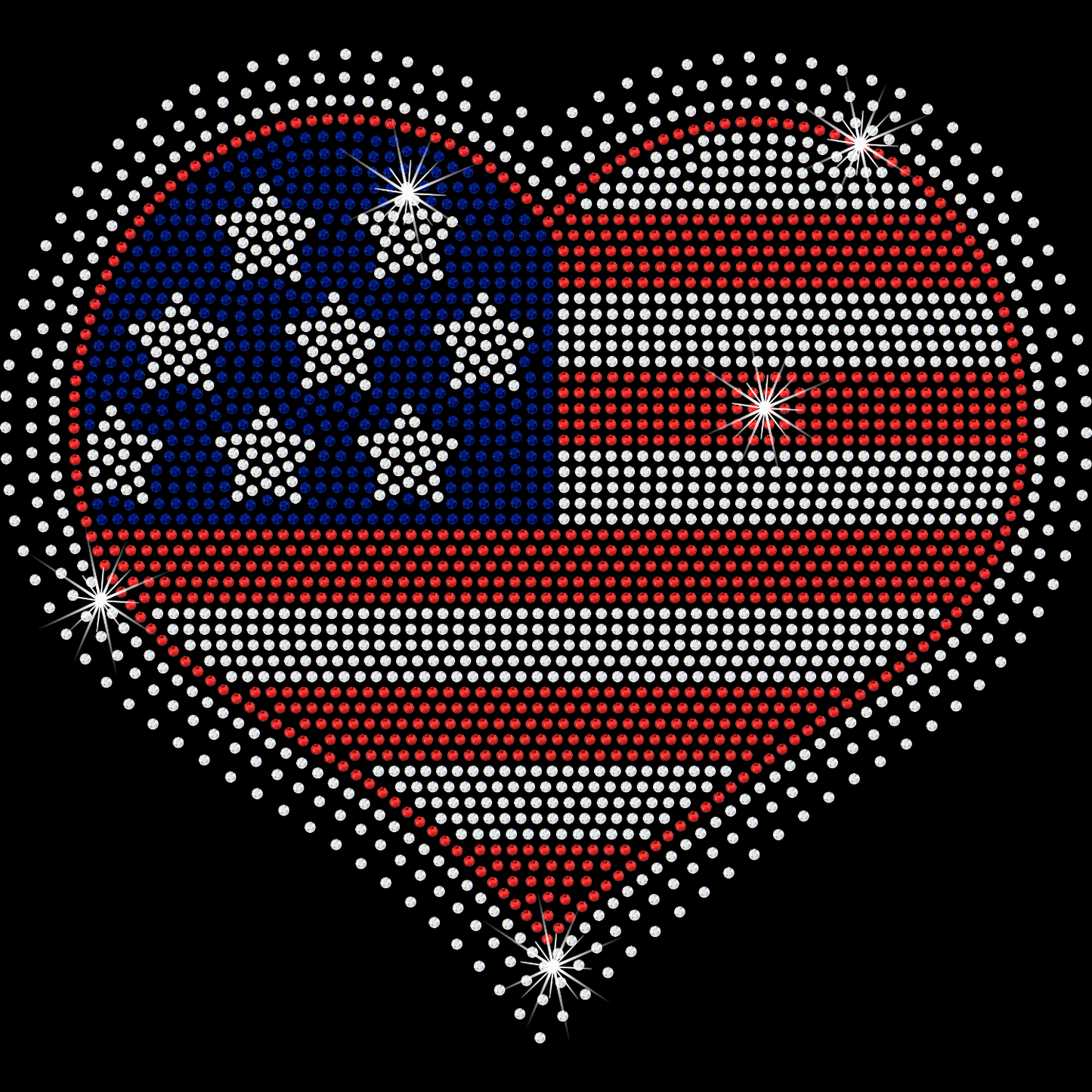 Flag heart - YOUTH sizes available!