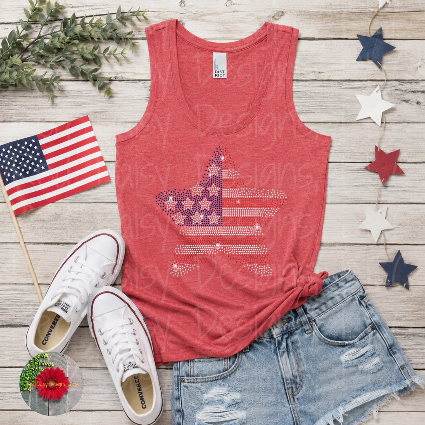 Flag star - YOUTH sizes available!