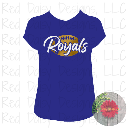 YOUTH SIZE Royals with gold football