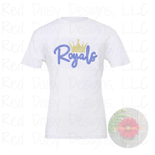 YOUTH SIZE Spangle Royals with crown