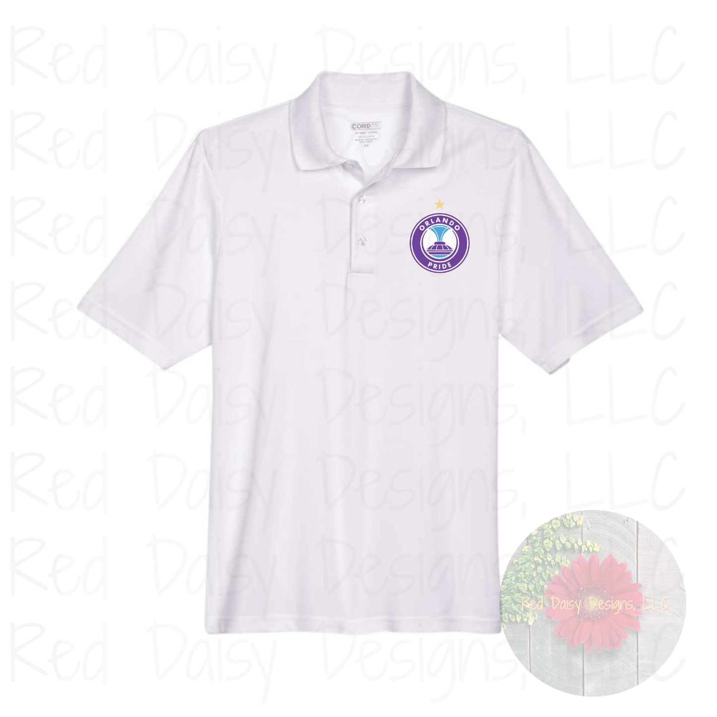 Orlando Pride Dry Fit Performance Polo Shirt