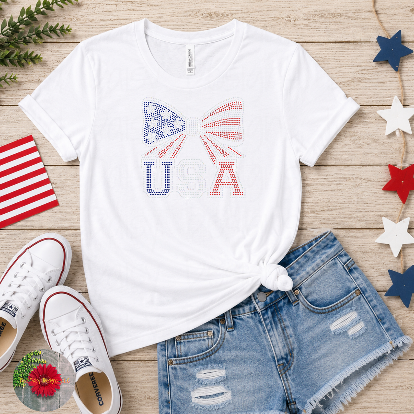 USA with bow - YOUTH sizes available!