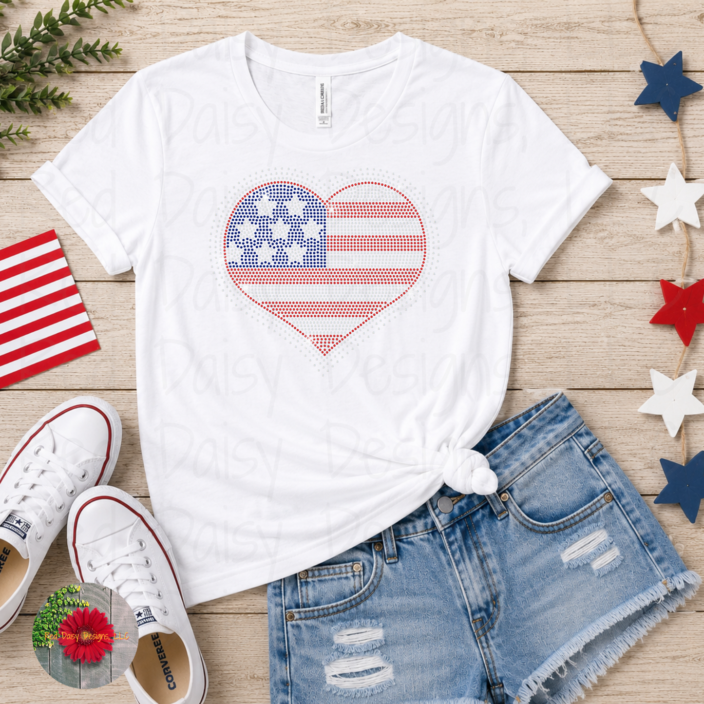 Flag heart - YOUTH sizes available!