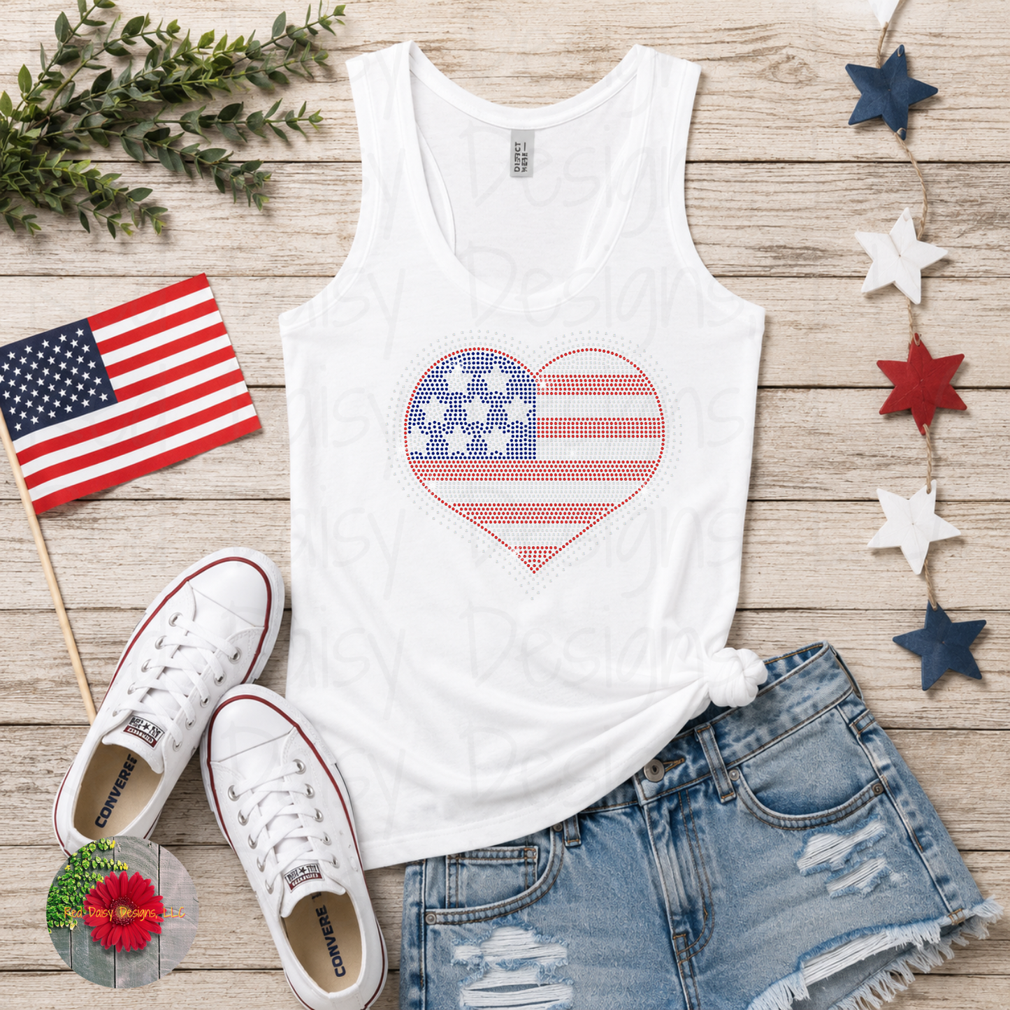 Flag heart - YOUTH sizes available!