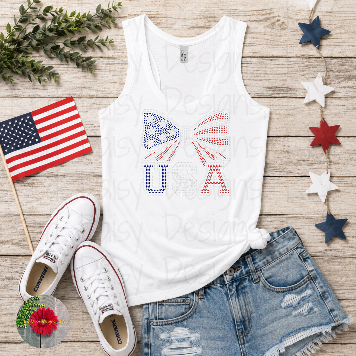 USA with bow - YOUTH sizes available!